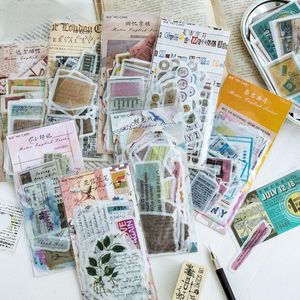 Geschenkwikkeling 60 stcs/pack Beauty Stationery Book Paper Stickers Diy Scrapbooking Diary Handmade Decoration Craft Huishoudelijke benodigdheden