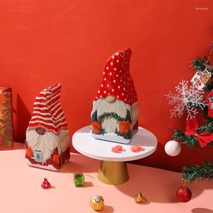 Geschenkwikkeling 6xde Kerstmisbenodigdheden Candy Box Craft Iron Storage Organizer Tin Xmas Decorations