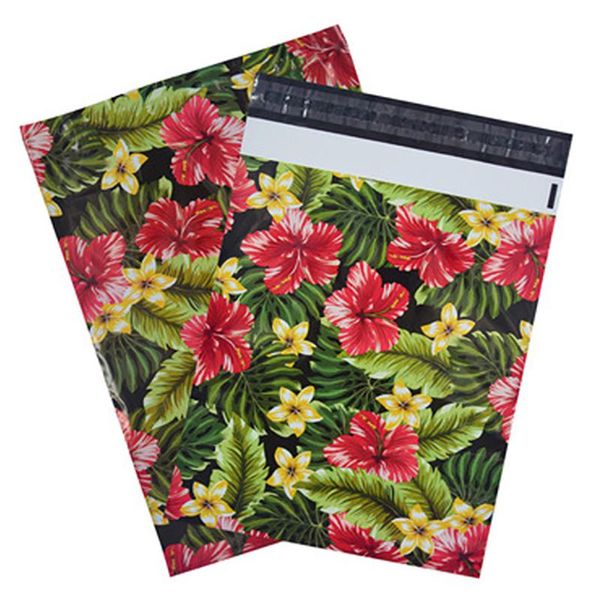 Emballage cadeau 7.6x11 '' 25.5x37cm Enveloppes d'emballage Poly Mailer imprimées avec des sacs de stockage de courrier auto-scellés Sacs d'expéditionGift