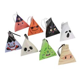 Geschenkwikkeling 8pcs Mix Colors Halloween Treat of Trick Candy Box Mini Cute Chocolate for Kids Festival Event Party Decorations Supplies 230818