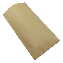 Enveloppe cadeau 900pcs / lot 9.2x16.5 cm Sac en papier kraft brun vierge pour films portables mobiles Films d'emballage Pack Protector Pack de protection