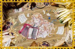 Papel de regalo A Light Chasing Romance Sunflower Girl Gold Shiny Washi PET Tape para hacer tarjetas DIY Scrapbooking Plan adhesivo decorativo