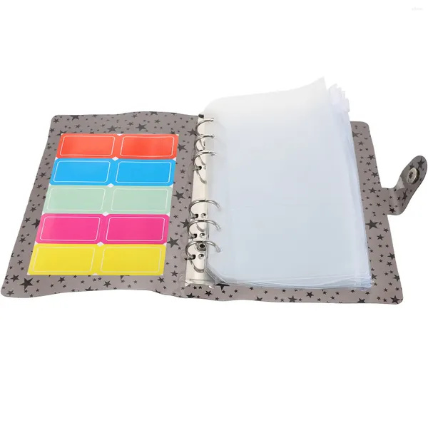 Accesorios de papel de regalo Rastreador de dinero Cuaderno de ahorro Carpeta Bolsas Organizador Presupuesto en efectivo Manual Pvc Sobres de ahorro Monedero Reino Unido