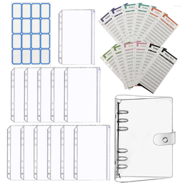 Emballage cadeau Livre de comptabilité Enveloppes A6 Budget Classeur transparent Planificateur Table de planification Organisateur Livres de trésorerie