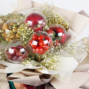 Emballage cadeau Boîtes d'emballage de boules acryliques Artisanat DIY Accessoires Fleuriste Bouquet de fleurs Emballage MaterialsGift