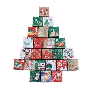 Geschenkwikkeling Adventen Kalender voor het vullen van 24 dagen Diy Boxes Gifts Sweets TB Sale