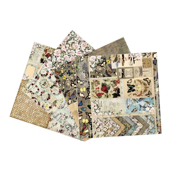 Emballage cadeau autocollants esthétiques bricolage papier artisanat Kits compte à main journal Journal livre feuilles d'autocollants décoratifs pour cahier CollGift