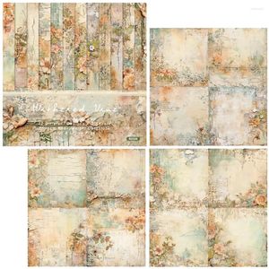 Envoltura de regalo Alinacutle Vintage Withered Vine Floral 24 hojas 6 