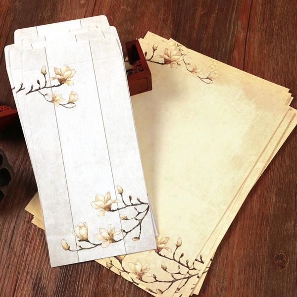 Emballage cadeau ensemble d'enveloppes antiques littérature Art lettre d'amour rétro romantique enveloppes de cerf enveloppe en papier pour les Invitations