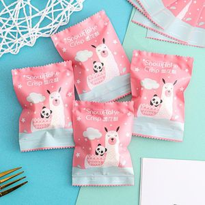 Cadeau cadeau AQ rose dessin animé mignon biscuits sac d'emballage pour bébé douche anniversaire fête de mariage bonbons sucre alpaga panda décor bricolage plastique