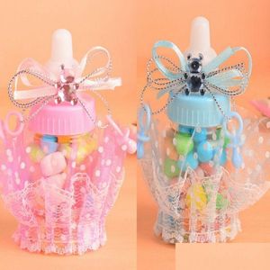 Emballage cadeau Baby Shower Bottle Box Baptême Baptême Brithday Party Favors Candy Boy Girl Drop Delivery Home Garden Festive Supplies Dhdx3