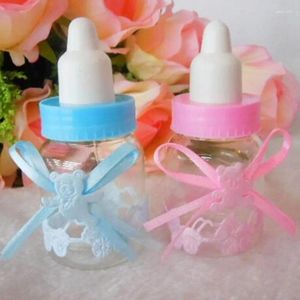 Cadeauverpakking Babyshowerdoos Fles Blauw Jongen Roze Meisje Doop Doop Verjaardag Feestartikelen Snoep 50st