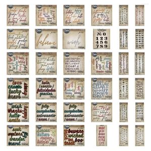 Geschenkwikkeling Mooie letters Metaal snijden Dies Decoratie voor scrapbooking Craft Diy Template Decor Model 2023