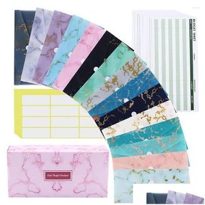 Cadeau Wrap Organisateur de factures Budget Binder Portefeuilles d'argent Recharge de papier Feuilles de suivi des dépenses Enveloppes Enveloppes Drop Livraison Dhlhk