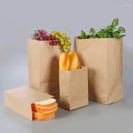 Enveloppe cadeau biodégradable à eau kraft kraft personnalisé sacs de papier de restauration rapide sacs de haute qualité emballage de haute qualité