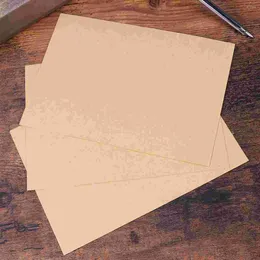 Emballage cadeau vierge rétro couleur unie enveloppe en papier Kraft jaune Non imprimé pour Invitations carte carte postale lettre d'écriture