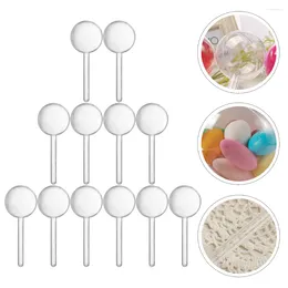 Geschenkwikkeling Doos Candy Favor Lollipop Case Clear Holder Huwelijk Kerstdozen feest Baby shower mini container ronde inpakpakking