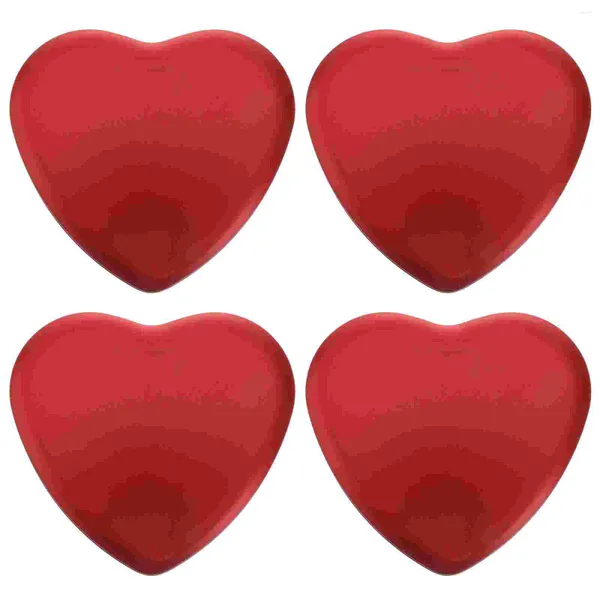 Boîte d'emballage cadeau Bonbons Boîtes de mariage Fer-blanc Bocal à chocolat vide Biscuits en forme de boîtes en étain Biscuit Forme Métal Saint-Valentin Coeur Conteneur