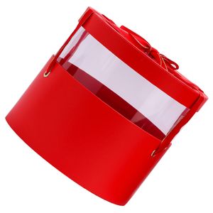 Boîte d'emballage cadeau Panier de papier cadeau Stockage Faveur Rouge Emballage Cadeau de Pâques Conteneur Bonbons Cas de mariage Emballage Couvercle Snack Boîte à outils 230316