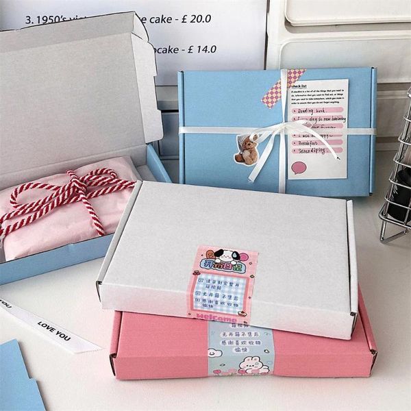 Caja de regalo de regalo resistente versátil versátil atractivo color rectangular asequible