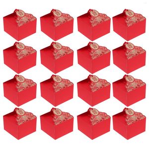 Boîte d'emballage cadeau Boîtes de mariage Bonbons Boîte en papier chinois Cupcake Container Party Favor Gâteau au chocolat Favors Sacs Fournitures Titulaire Boulangerie