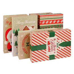 Emballage cadeau Boxesbox Xmasshirt Presentslids Treat Wrapping Grand sac de vacances Goodie Holders Kraft Party Clothes Petites fournitures Pull