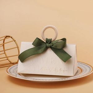 Geschenkwikkel Papier Papier Candy Box Stijl Verpakking Kleine chocoladedozen voor geschenken Wedding Gunsten Baby Shower Party