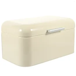 REFLACIÓN DE BELO Caja de pan de pan Cake Ornament Recipe Controlador Sándwich Dispensador Bins de hierro Almacenamiento de contenedores de hojalata Tapa