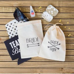 Papel de regalo Bride Tribe Favor Bag Bachelorette Party Kits Cutom Birthday Part Kit Bolsas