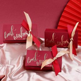 Enveloppe cadeau bronzing motif en papier bonbon coeur bijoux faveur cadeaux cadeaux merci sacs d'emballage mariage