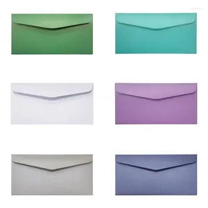 Enveloppe de cadeaux High-Grade for Supplies Multicolor Pearlescent 50pcs / lot Paper Wedding Invitation 22x11cm Enveloppes enveloppe de papeterie 22x11cm