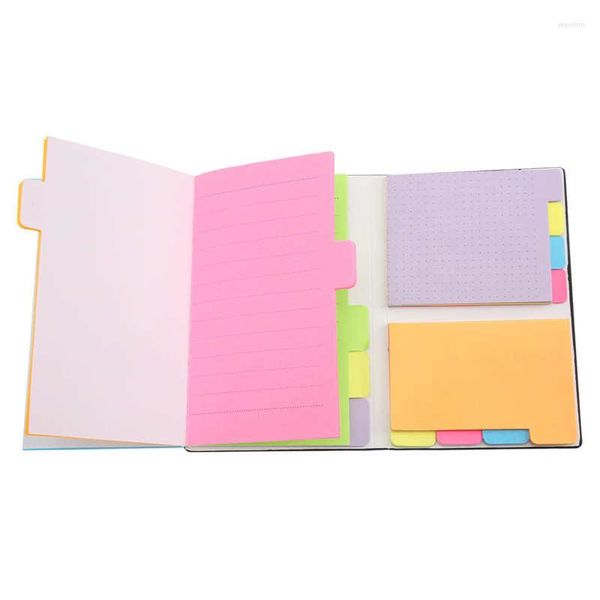 Emballage cadeau Business Notes autocollantes colorées sans saignement d'encre réutilisable large application bord brillant bureau école drôle pas