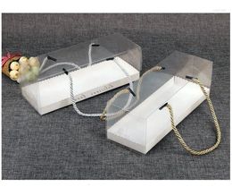 Enveloppe-cadeau cajas transparent para tortas 100 uds.Embalaje con asa caja de regalo duces décoracine fiesta boda venta