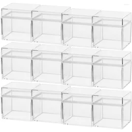 Emballage cadeau support de gâteau support de stockage de bonbons présentoir transparent étui organisateur carré bijoux Mini Vases