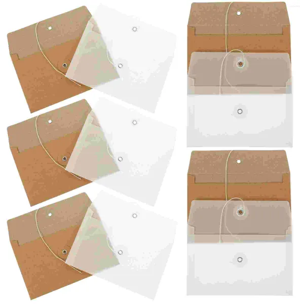 Estuche para tarjetas de papel de regalo Sobres para cartas de invitación de boda Estilo occidental Chaquetas de pergamino de papel de tornasol Saludo para estudiantes en blanco