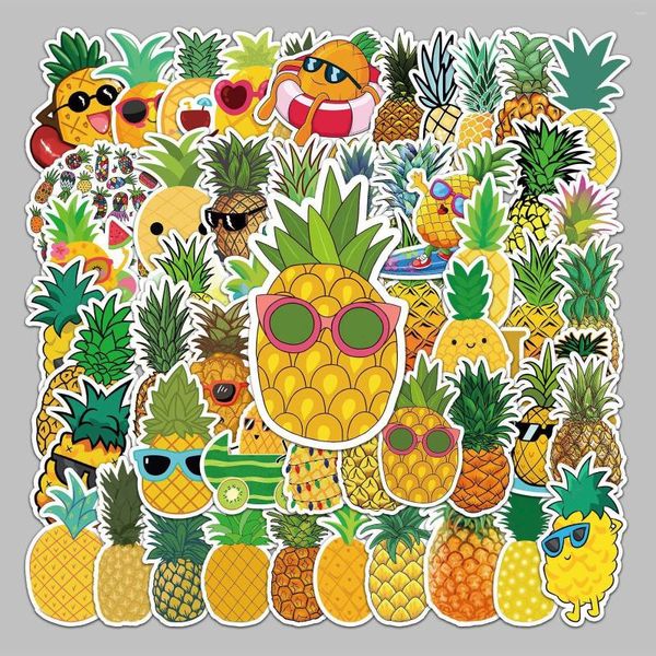 Geschenkpapier, Cartoon, lustige Ananas-Aufkleber, Dekoration, Gepäck, Notizbuch, DIY, wasserdichter Buchstabe für Wasserflaschen