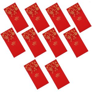 Envoltura de regalo Bolsa de efectivo Bolsillos rojos tradicionales Monedero para suministros de año para niños Paquetes chinos