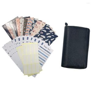 Geschenkafwikkel Cash Budget Envelope Wallet System met Binder Note 12 Bladen Enveloppen voor budgettering en sparen Geld B B