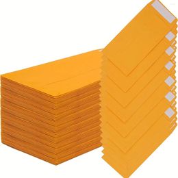 Enveloppes en espèces enveloppe-cadeau 3,5 x 6,7 pouces - 80 GSM Brown Kraft Paper Peel and Seal pour l'épargne Budgétisation