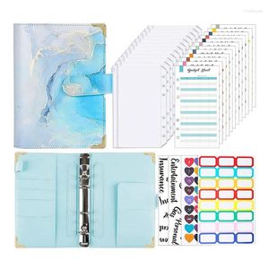 Emballage cadeau Cash Wallet Envelope System Budget Binder avec des enveloppes à fermeture éclair pour la budgétisation du stockage des cartes Plan de financement