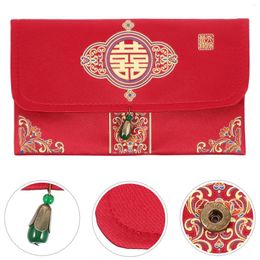 Enveloppe cadeau chinois enveloppe rouge portefeuille argent paquet de mariage enveloppes de décoration de décoration de fiançailles fête des faveurs