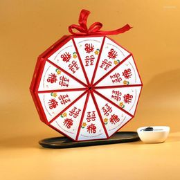 Emballage cadeau Style chinois boîtes en papier coincées 10 pièces/ensemble mariage Banquet bonbons chocolat emballage boîte Triangle stockage doux