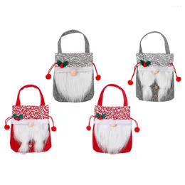 Emballage cadeau Sac de Noël Sacs Xmas Candy Party Treat Holder Storage Wrapping Pouches Réutilisable Favors Emballage Apple Sacks Cadeaux