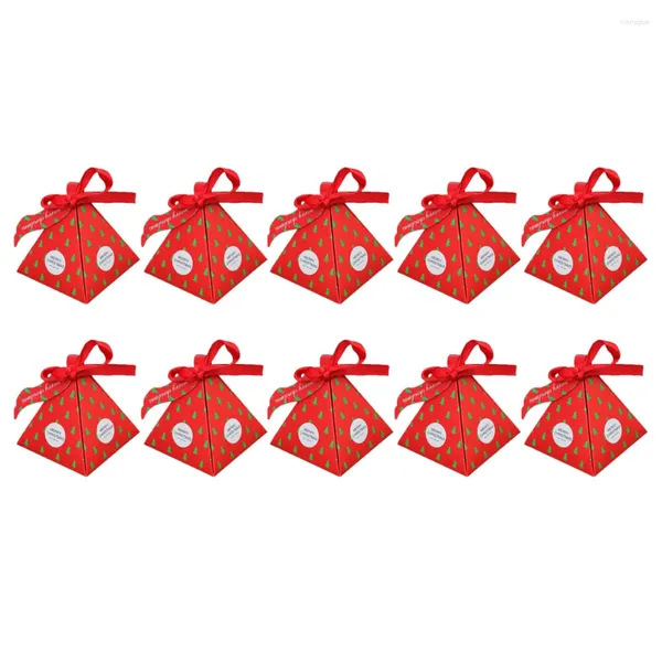 Emballage cadeau Boîte de bonbons de Noël 70pcs Papier Santa Treat Sac Boîtes décoratives de vacances Sacs d'emballage pour magasin à domicile