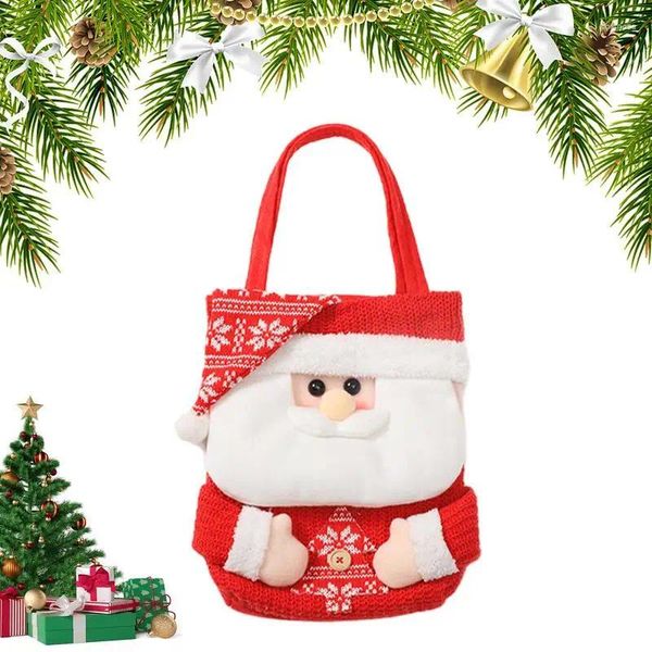 Emballage cadeau Sacs de vacances de Noël Sac de dessin animé Boîte de bonbons Biscuit Décoration Fête pour Noël Festival Décor