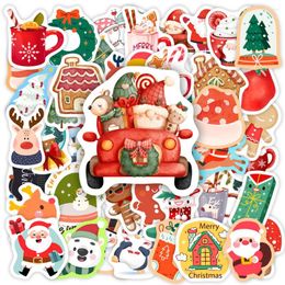Envoltura de regalo Pegatinas de Navidad Dibujos animados Lindo DIY Scrapbooking Decoración Calcomanías para niños PVC Impermeable Juguetes divertidos Año