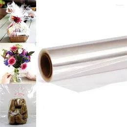 Geschenkomschakeling Duidelijke cellofaanrol voor bloemboeketmanden Wraping Arts Crafts Paper Flowers Packing