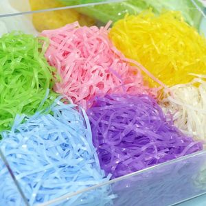 Geschenkomschakeling kleurrijk PVC Lafite Grass Easter kippenhok plastic geraspte bruiloftsfeest luxe wijnbox verpakking vulstof