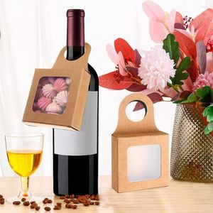 Geschenkomschakeling Handige hangende wijnboxen zichtbare raamaccessoires brede applicatiefles voor feest