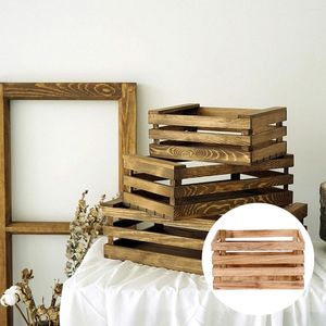 Geschenkwikkeling land opslagbakken nestelende container houten display lade retro houten krat aandenken kast